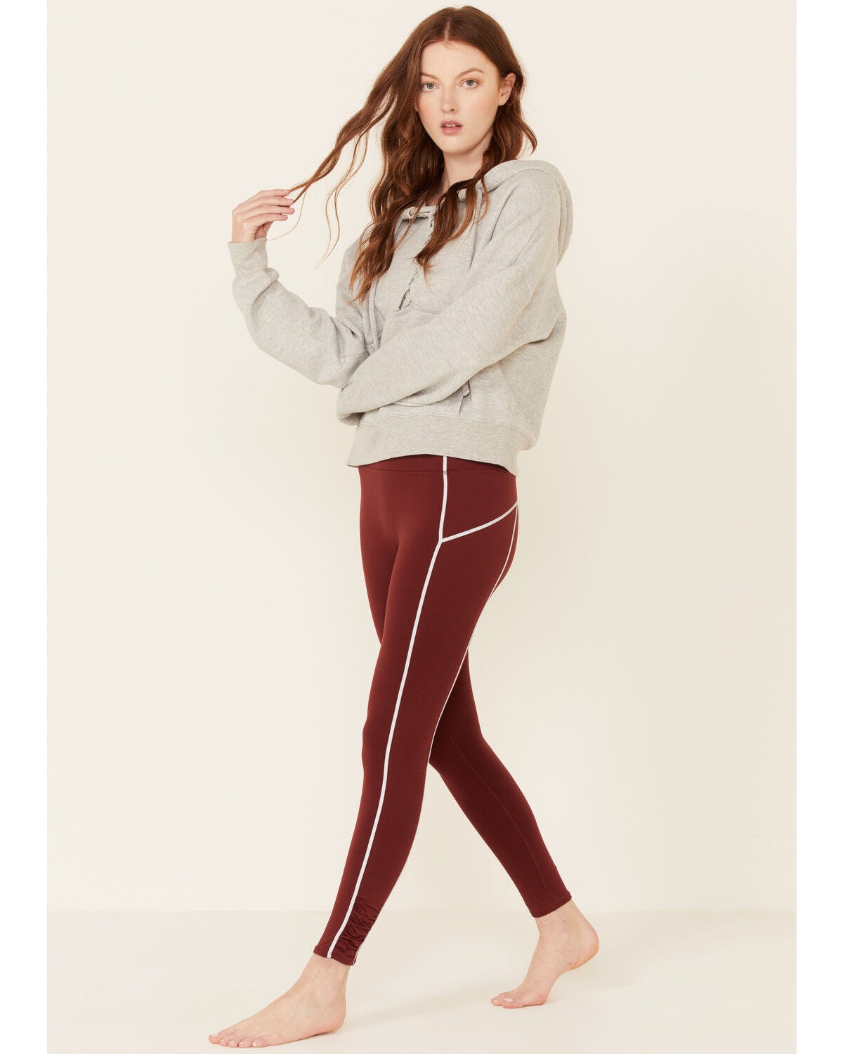 Free People Women's You're A Peach Leggings, Mahogany, hi-res