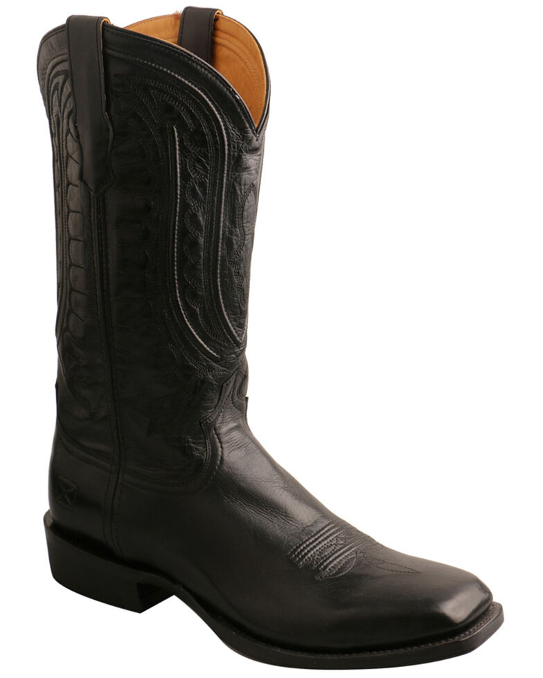 Twisted X Men's Rancher Western Boots - Broad Square Toe, Chocolate, hi-res