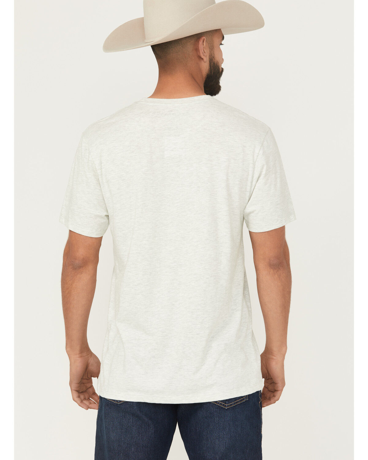Image #4 - Ariat Men's Bronc Short Sleeve Graphic T-Shirt, Heather Grey, hi-res