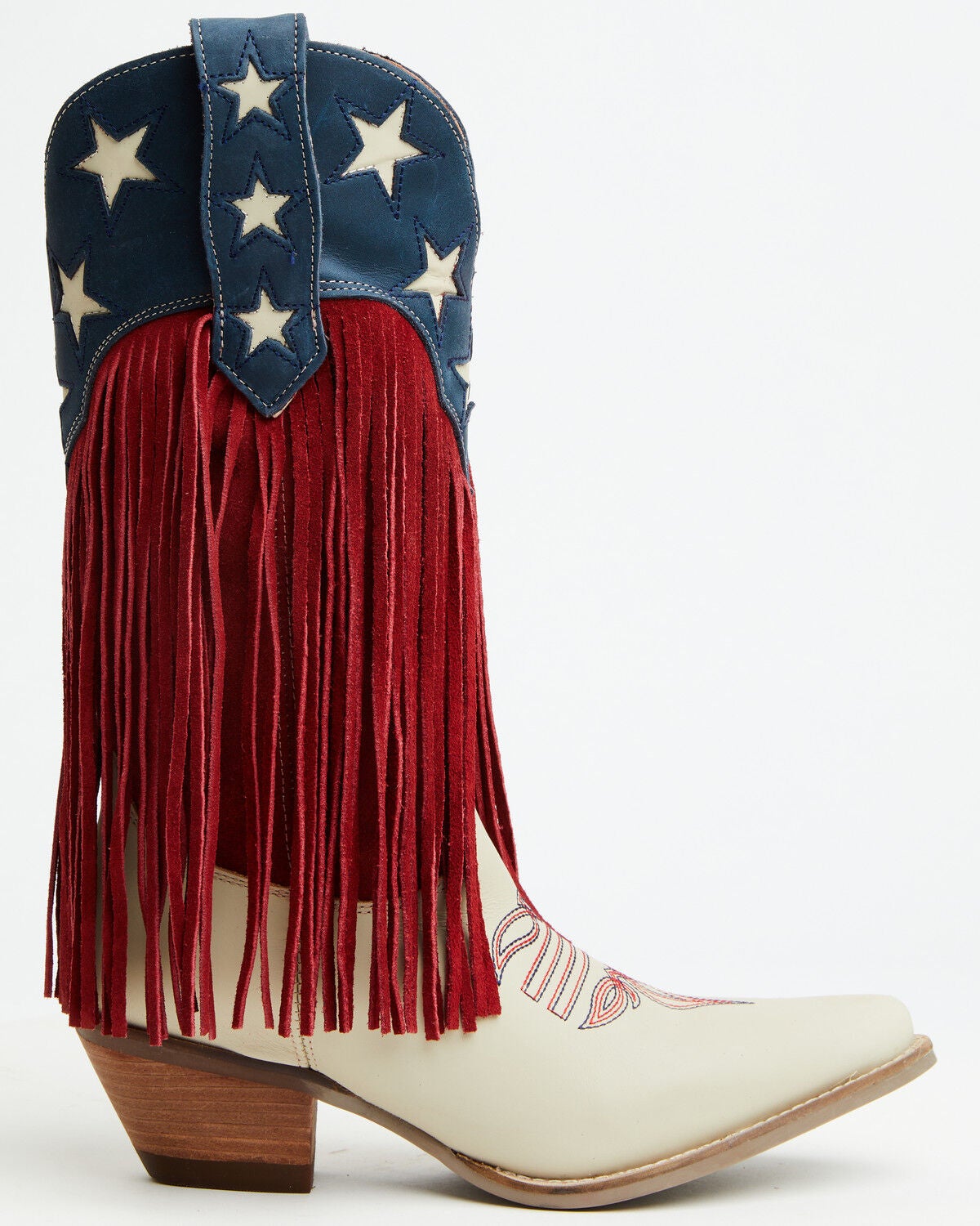 Image #2 - Dingo Women's Wild N' Free Fringe Western Boots - Snip Toe, Multi, hi-res