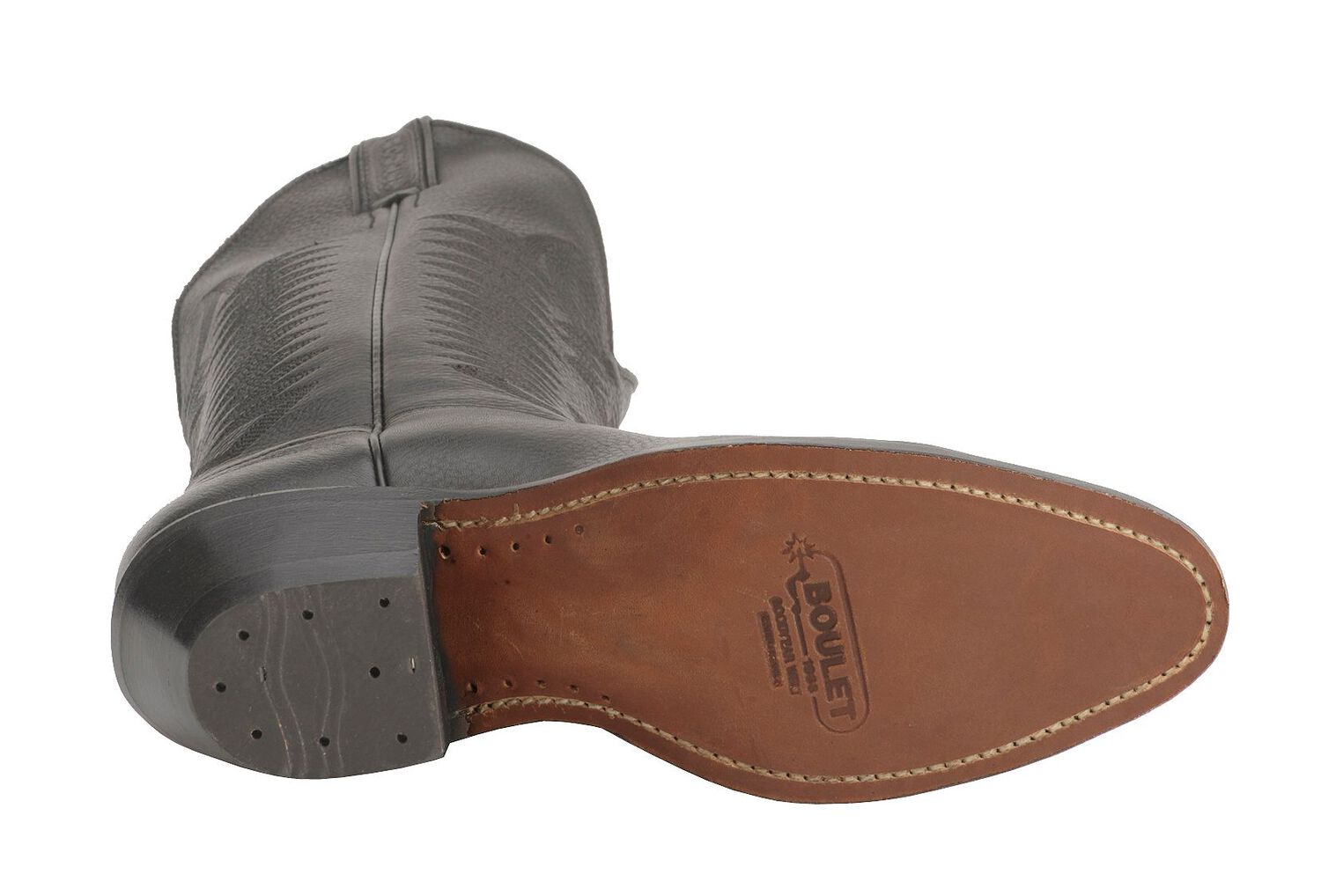 Image #5 - Boulet Men's Western Boots - Round Toe, Black, hi-res