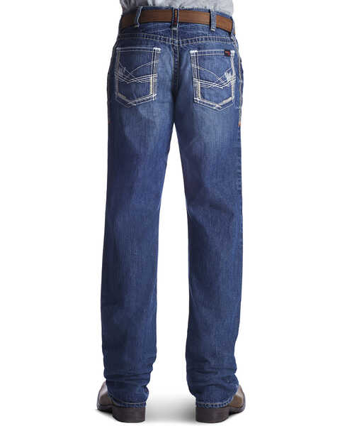 Image #1 - Ariat Men's FR M4 Ridgeline Bootcut Work Jeans, Denim, hi-res