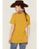 Image #3 - Goodie Two Sleeves Women's Girl Gang Sunset Mustard Tee, , hi-res