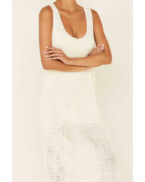 Image #3 - Show Me Your Mumu Women's Summerly Midi Crochet Dress , White, hi-res