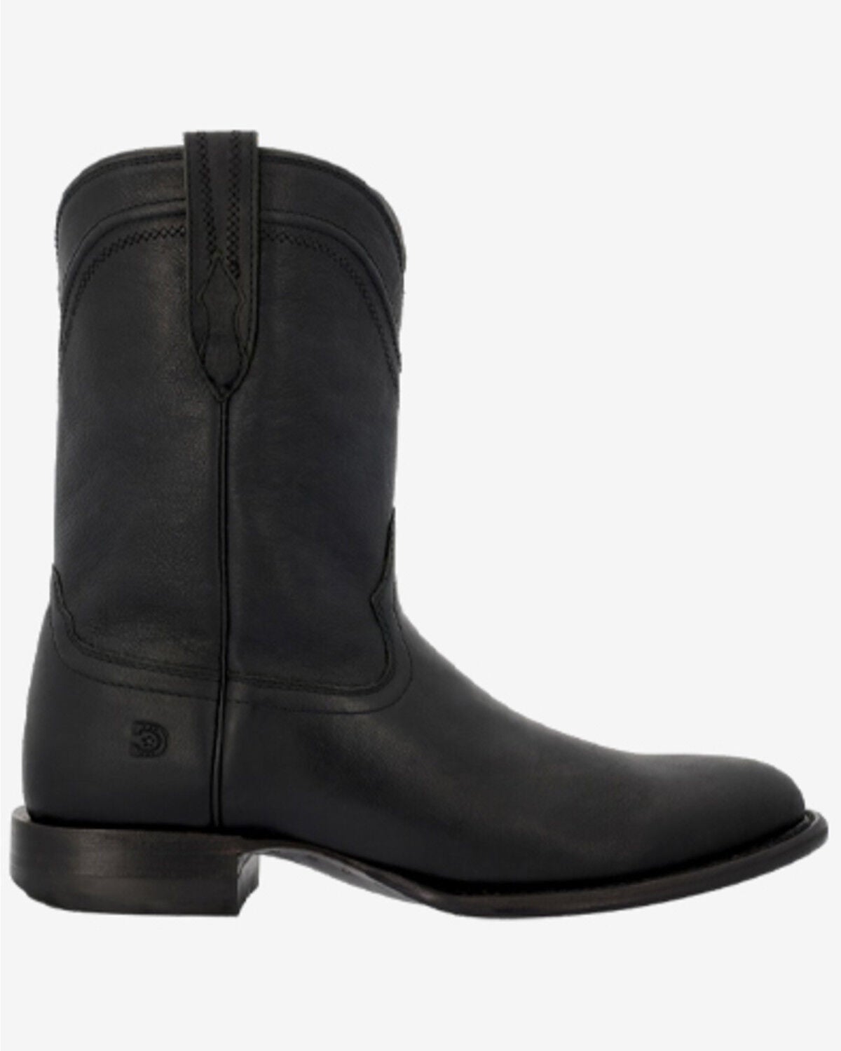 Image #2 - Durango Men's Santa Fe&trade; Roper Western Boots - Round Toe, Black, hi-res