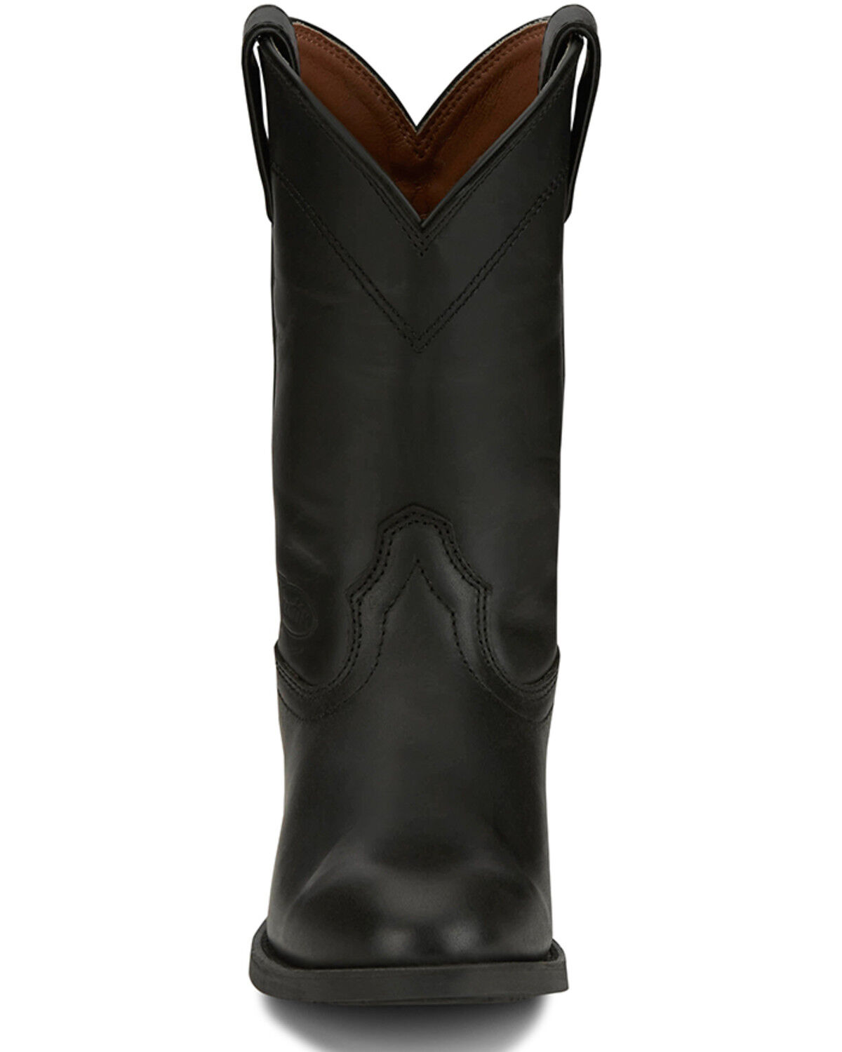 Image #4 - Justin Women's Stampede Western Boots - Round Toe, Black, hi-res