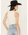 Image #4 - Boot Barn Women's Rhinestone Logo Racerback Tank, Ivory, hi-res