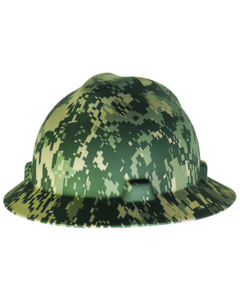 MSA Men's Camo Ratchet Cap Style Full Brim Work Hard Hat , Camouflage, hi-res