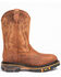Cody James Men's Waterproof Decimator Western Work Boots - Steel Toe, Brown, hi-res