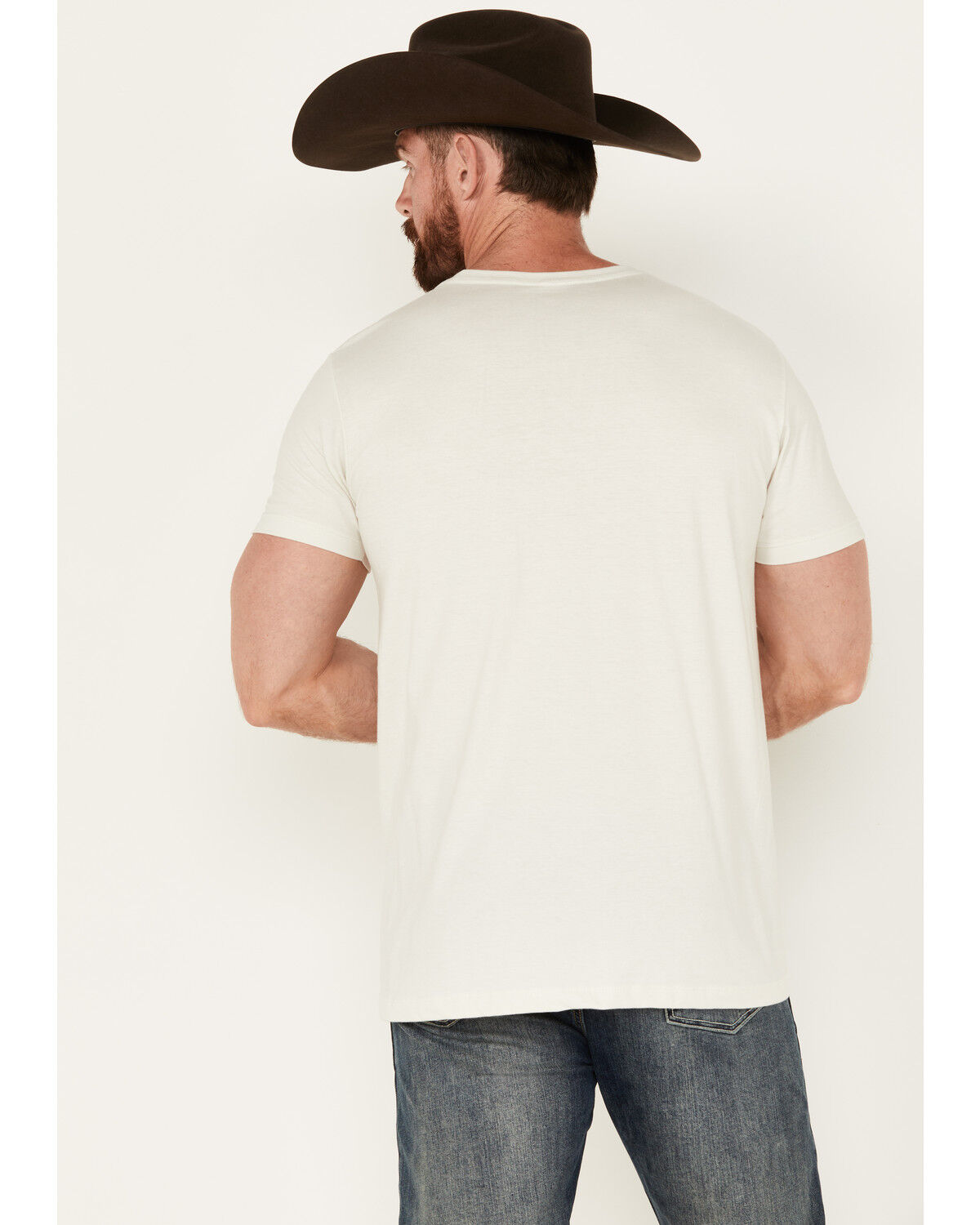 Image #4 - RANK 45® Men's Untamed Logo Short Sleeve Graphic T-Shirt, White, hi-res