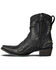 Image #3 - Lane Women's Cossette Western Booties - Snip Toe, Jet Black, hi-res
