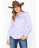 Image #5 - Cinch Women's Stripe Button Down Core Western Long Sleeve Shirt , Purple, hi-res