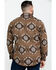 Image #2 - Powder River Outfitters Men's Southwestern Jacquard Shirt Jacket, Brown, hi-res
