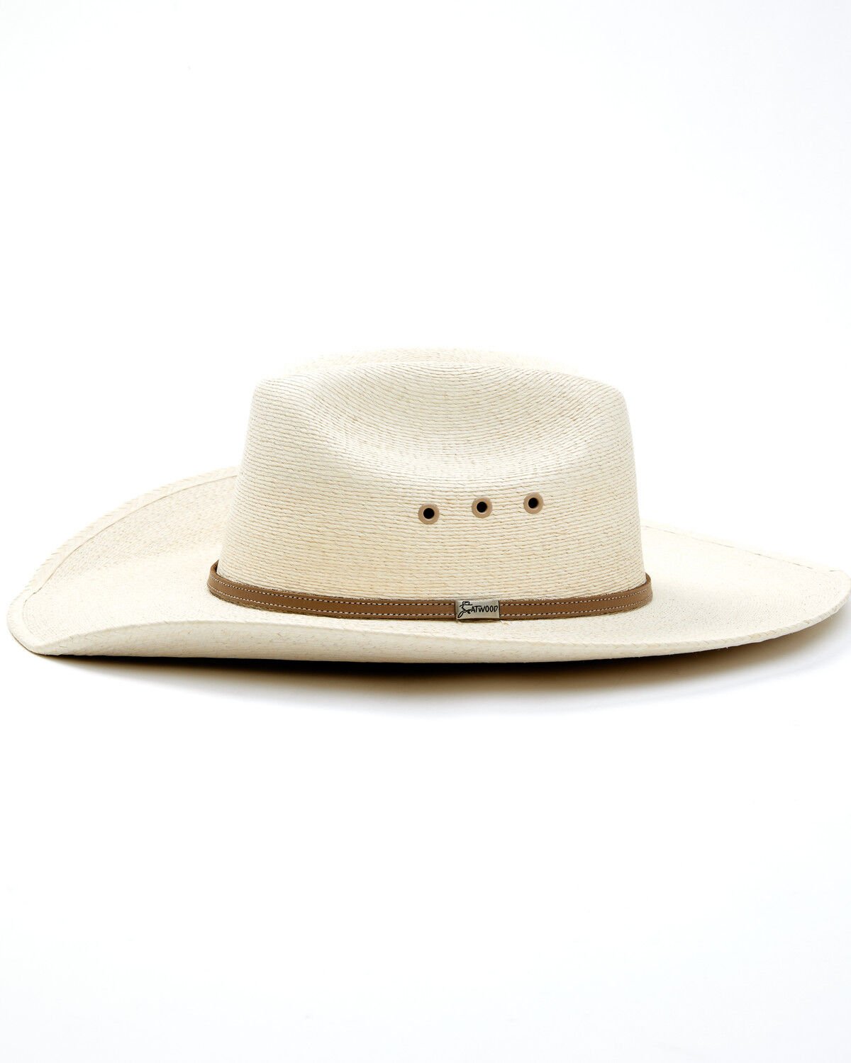 Image #3 - Atwood Men's Throroughbred 7X Straw Cowboy Hat, Natural, hi-res