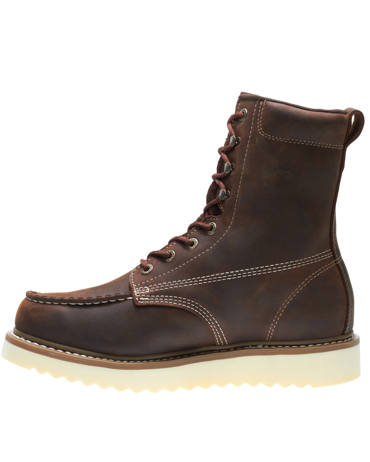 Image #3 - Wolverine Men's Loader Work Boots - Soft Toe, Brown, hi-res