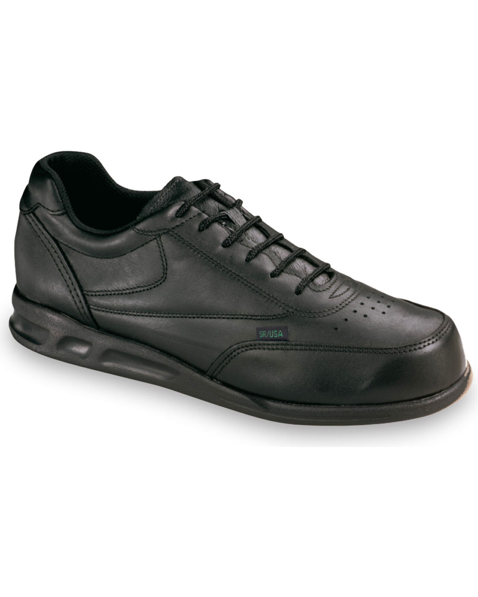 Image #1 - Thorogood Women's American Heritage Postal Certified Athletic Oxfords, Black, hi-res