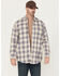 Image #1 - Ariat Men's FR Crenshaw Logo Plaid Print Long Sleeve Button-Down Work Shirt, Grey, hi-res