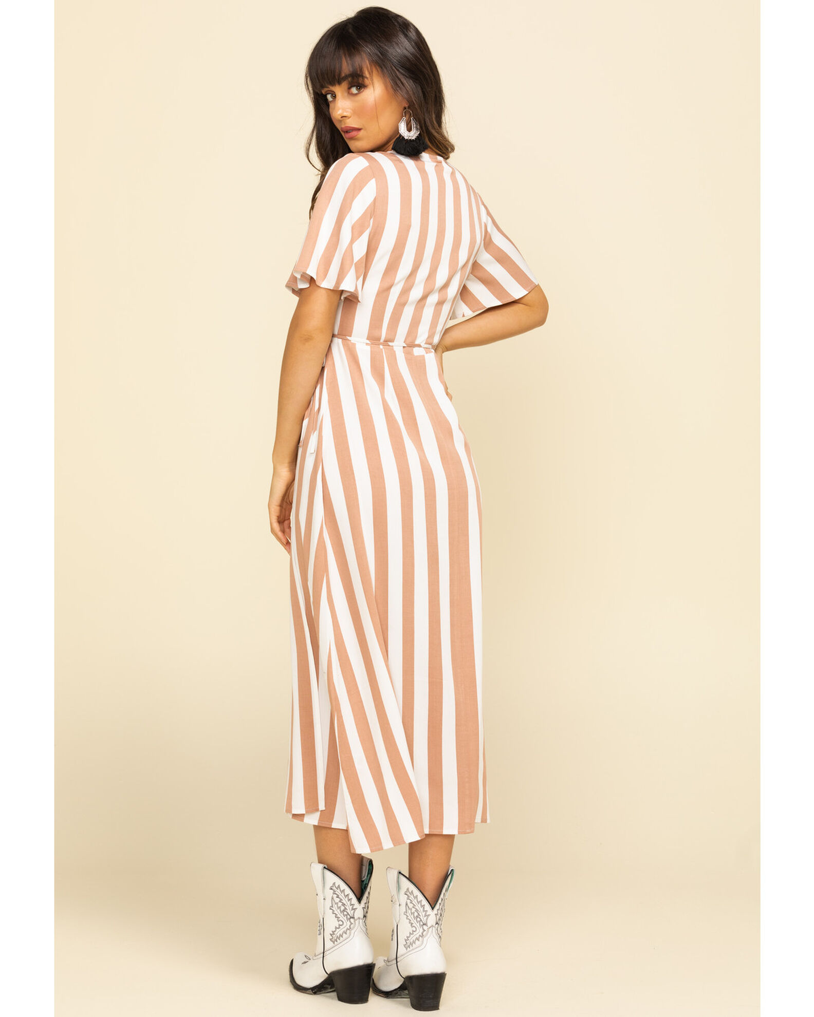 Image #2 - Rag Poets Women's Baja Beach Maxi Dress, Pink, hi-res