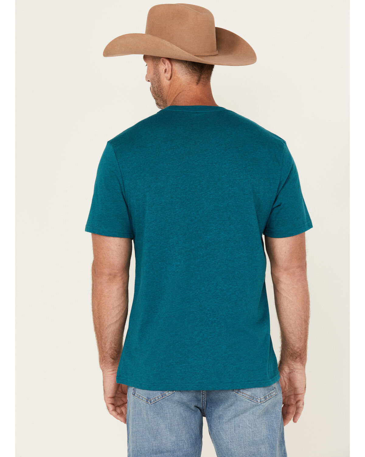 Image #4 - Wrangler Men's Scenic Cowboy Short Sleeve Graphic T-Shirt, Teal, hi-res