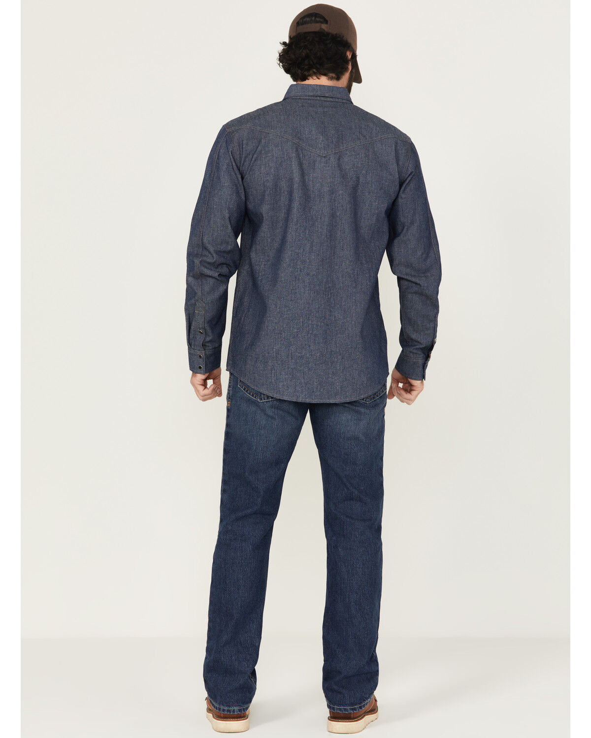Image #3 - Ariat Men's FR M4 Medium Wash Relaxed Basic Bootcut Jeans, Denim, hi-res
