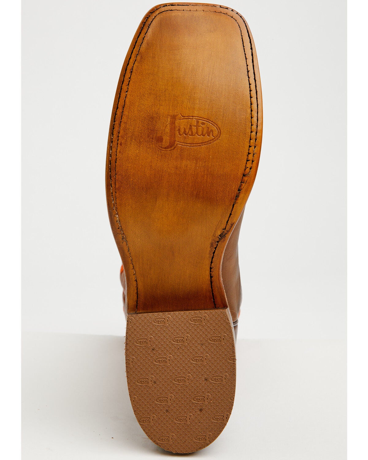 Image #7 - Justin Men's Boot Barn Exclusive Bent Rail Nash Western Boots - Broad Square Toe, Brown, hi-res
