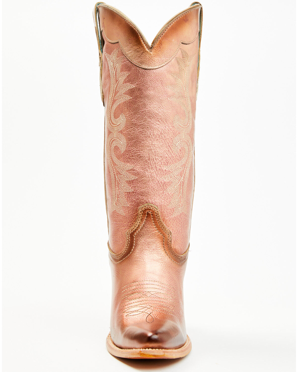 Image #4 - Corral Women's Metallic Tall Western Boots - Snip Toe, Rose Gold, hi-res