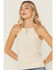 Image #2 - Shyanne Women's Faux Suede Halter Tank, Natural, hi-res