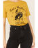 Ali Dee Women's Mustard Let's Rodeo Texas Graphic Tee, Mustard, hi-res