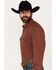 Image #2 - Wrangler Men's Solid Long Sleeve Button-Down Performance Western Shirt - Tall, Red, hi-res