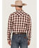 Image #4 - Moonshine Spirit Men's Apache Dobby Plaid Long Sleeve Snap Western Shirt , Cream, hi-res