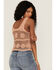 Image #4 - Saints & Hearts Women's Crochet Pattern Tank, Peach, hi-res
