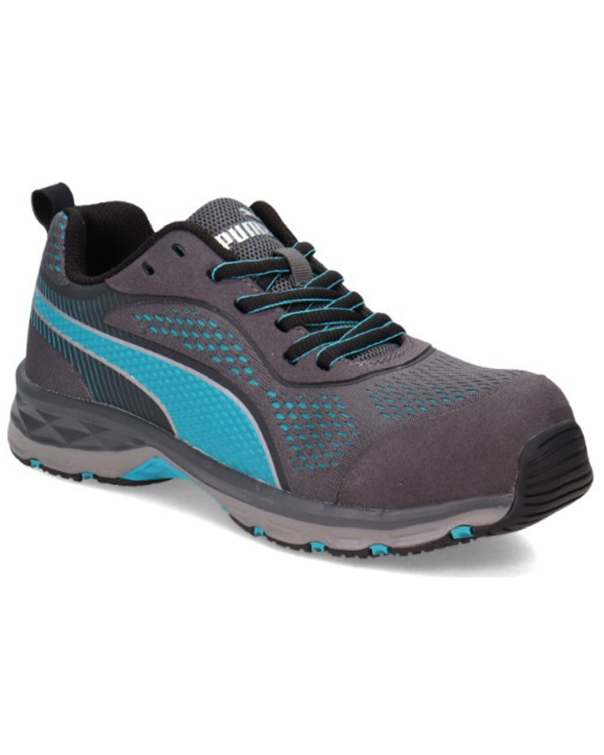 Image #1 - Puma Safety Women's Fuse Knit Work Shoe - Composite Toe, Blue, hi-res