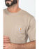 Image #4 - Carhartt Men's Loose Fit Heavyweight Logo Pocket Work T-Shirt, Desert, hi-res
