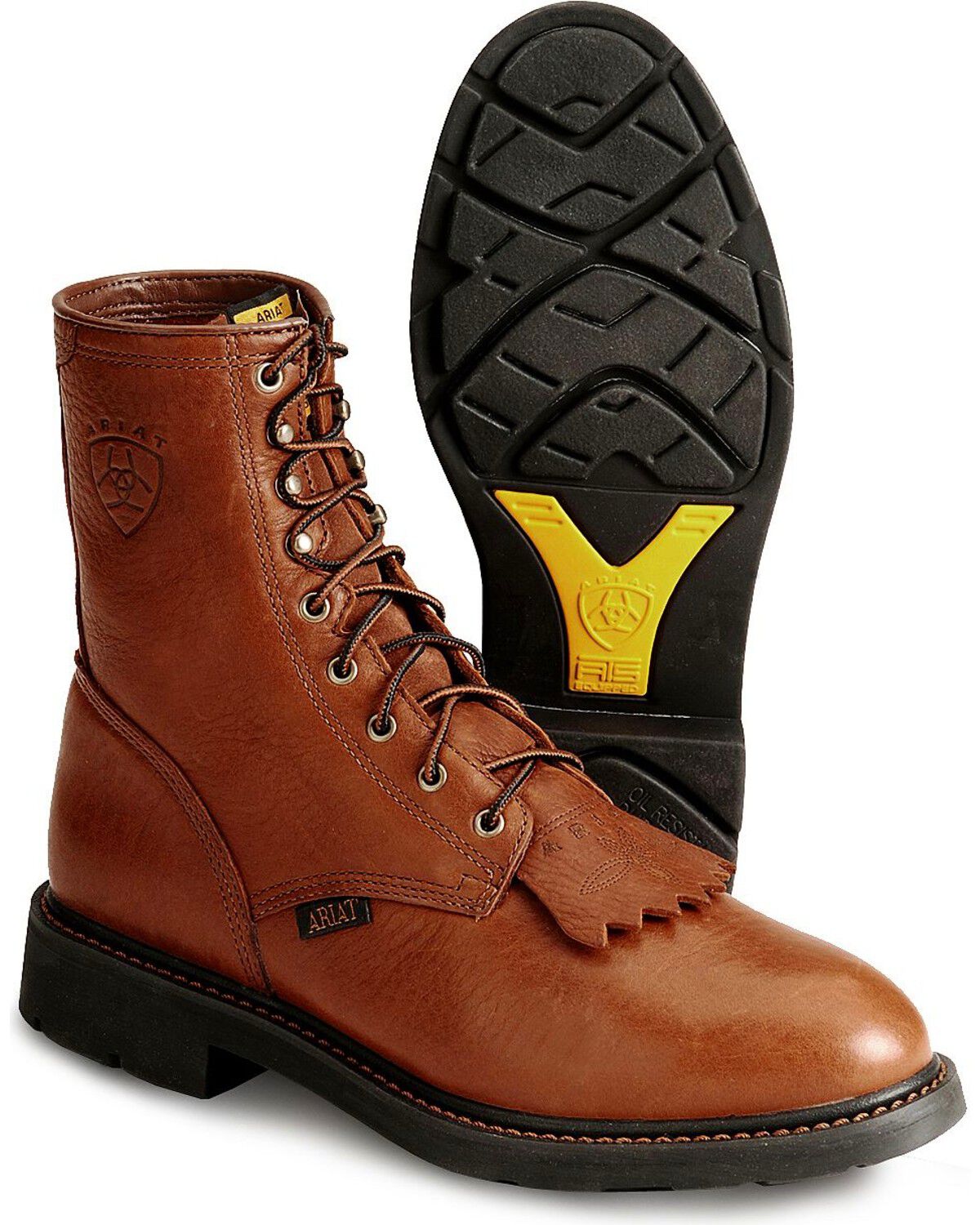 ariat lace up work boots