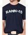 RANK 45 Men's Old Glory Logo Graphic Short Sleeve T-Shirt , Navy, hi-res