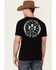 Image #4 - Howitzer Men's American Patriot Sons Of Liberty Graphic Short Sleeve T-Shirt, Black, hi-res