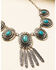 Image #3 - Shyanne Women's In The Oasis Short Concho Fringe Necklace, Silver, hi-res