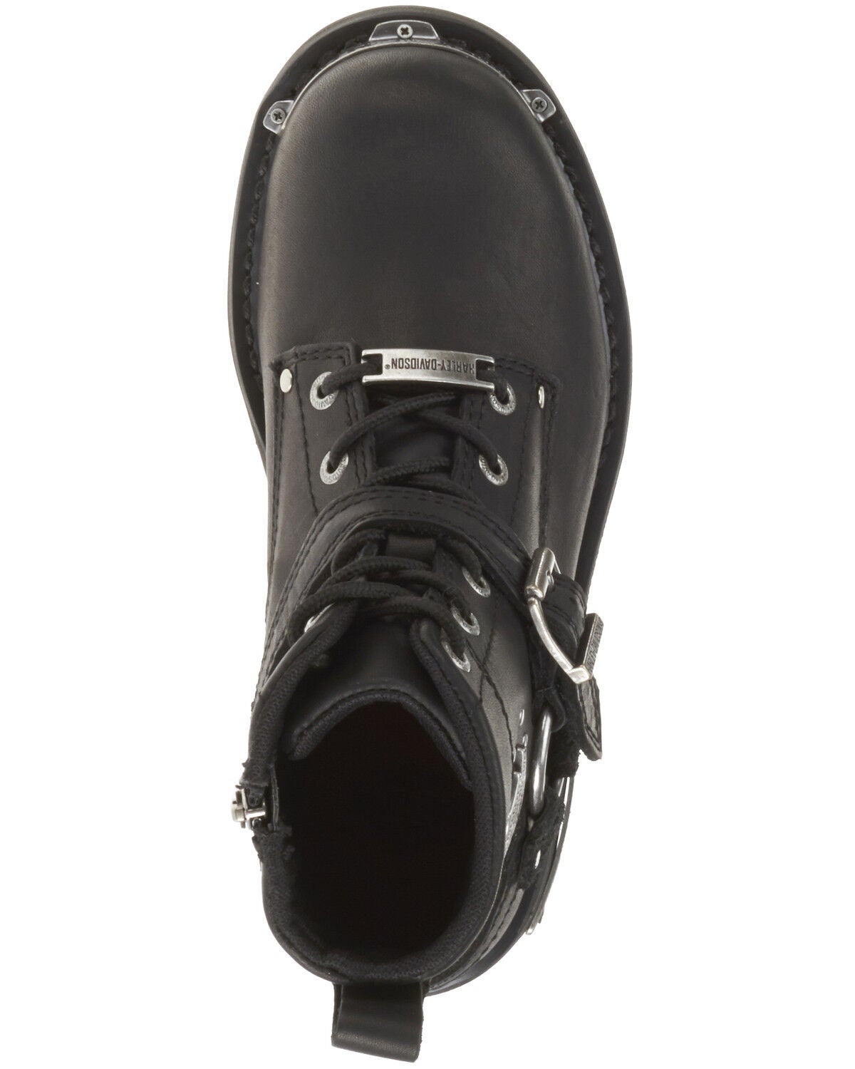 Image #6 - Harley Davidson Women's Becky Moto Boots - Round Toe, Black, hi-res