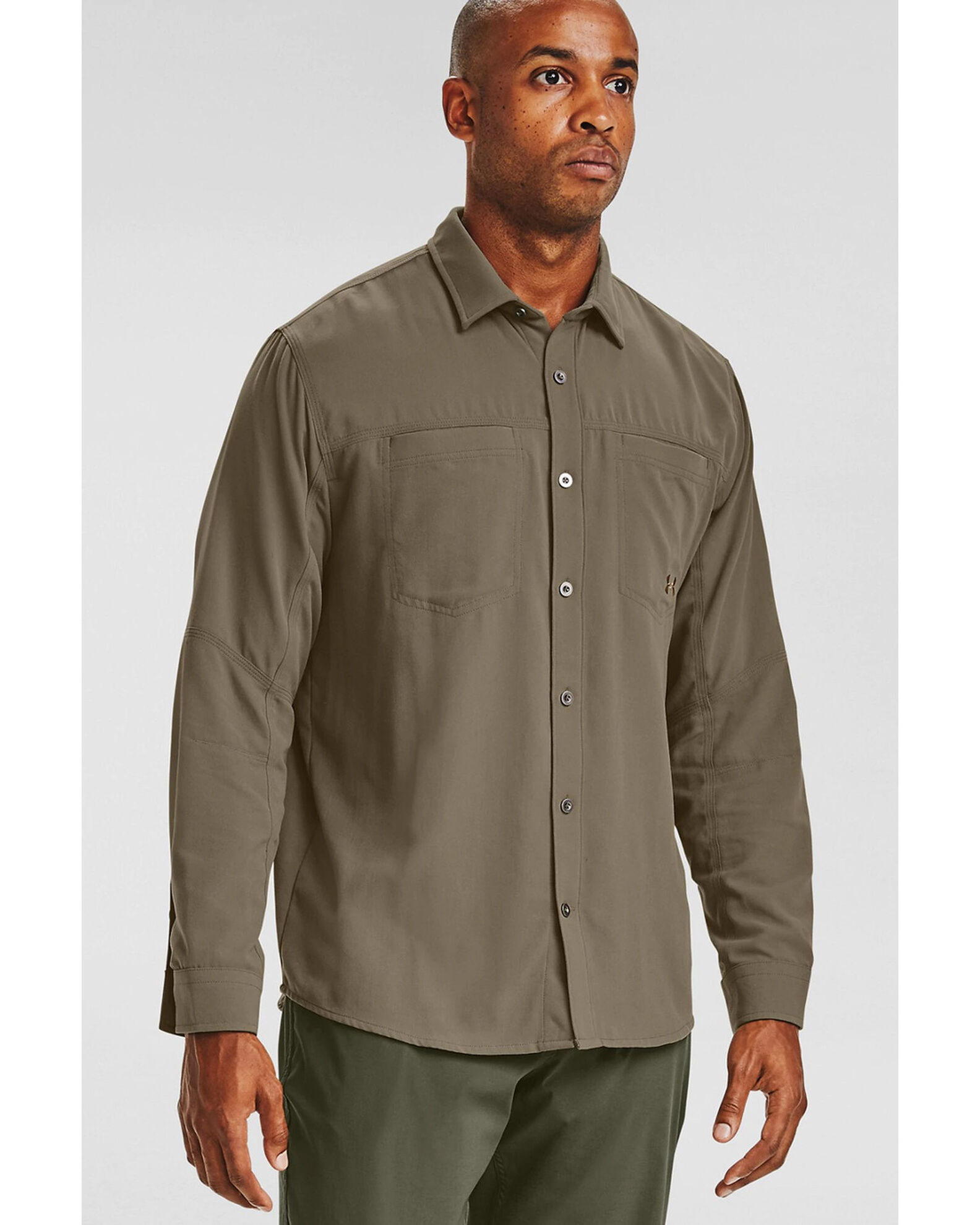 Under armour green shop long sleeve shirt