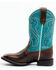 Image #3 - RANK 45® Boys' Connor Western Boots - Broad Square Toe, Blue, hi-res