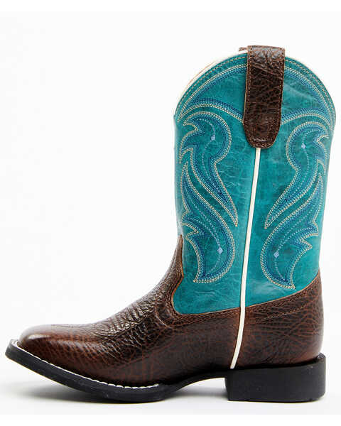 Image #3 - RANK 45® Boys' Connor Western Boots - Broad Square Toe , Blue, hi-res