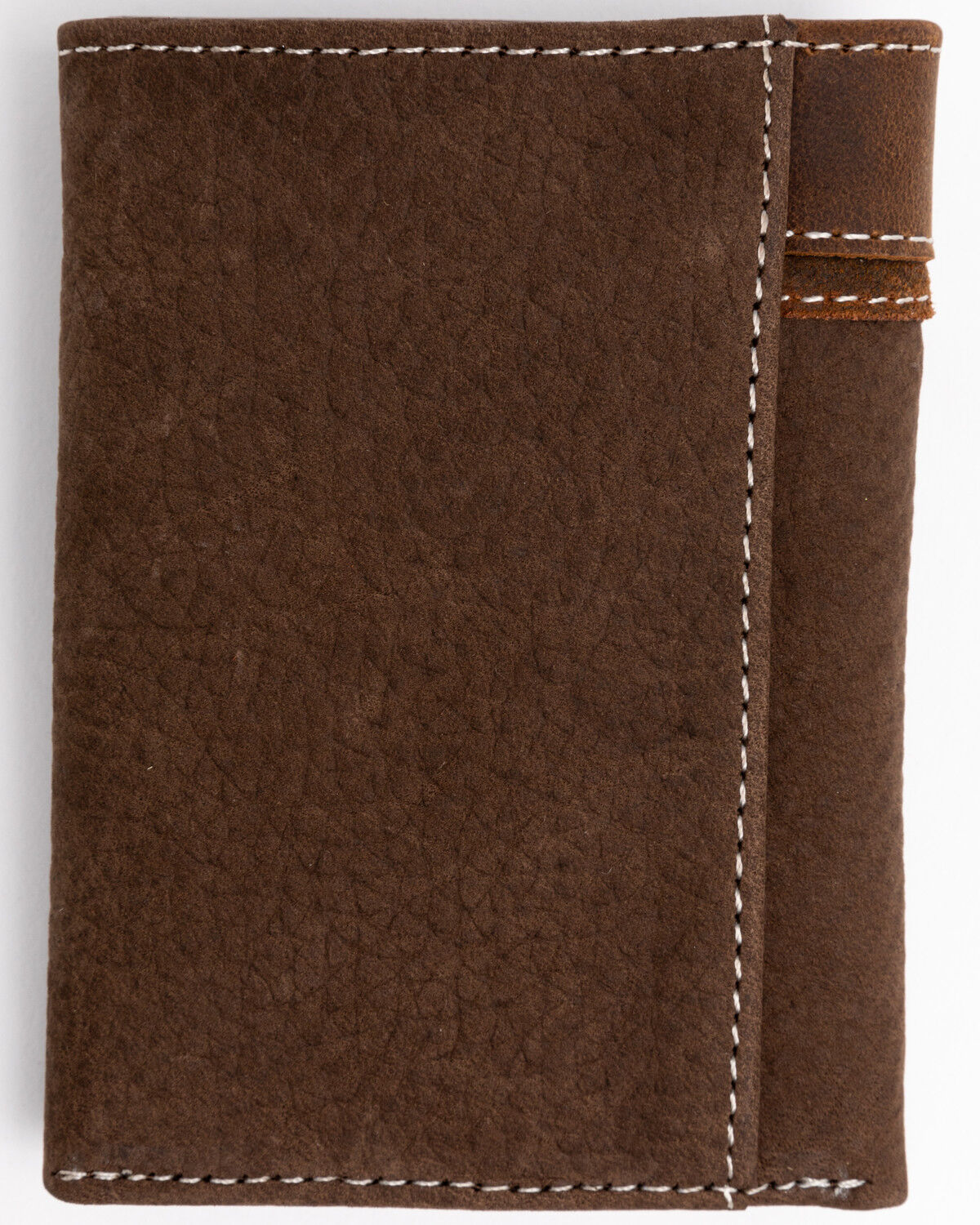 Image #2 - Cody James Men's Boot Stitch Longhorn Tri-Fold Leather Wallet, Tan, hi-res