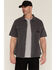 Image #1 - Thorogood Men's Solid Washed Garage Short Sleeve Button-Down Shirt, Charcoal, hi-res
