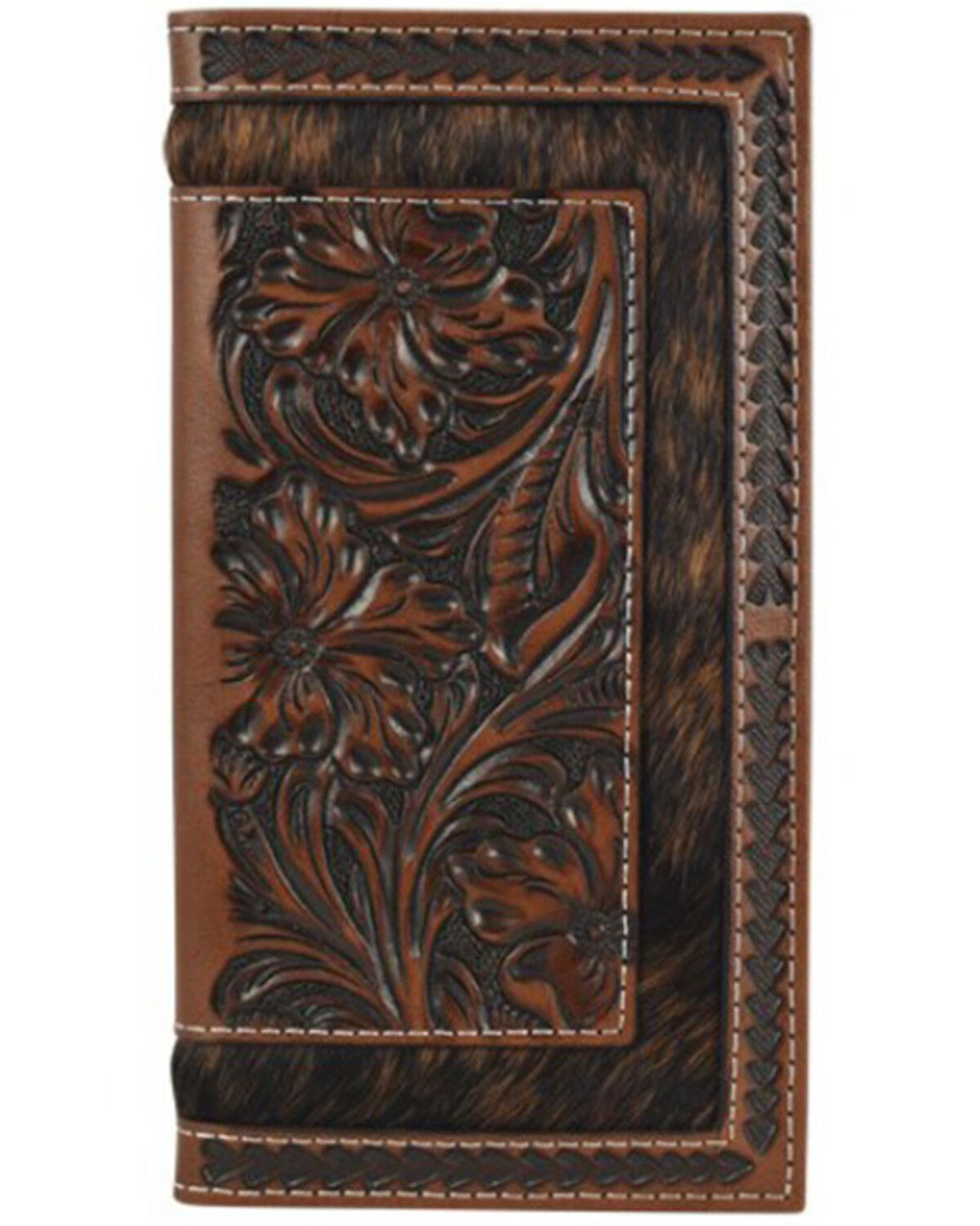 Image #1 - Justin Men's Genuine Leather Rodeo Wallet, Brown, hi-res