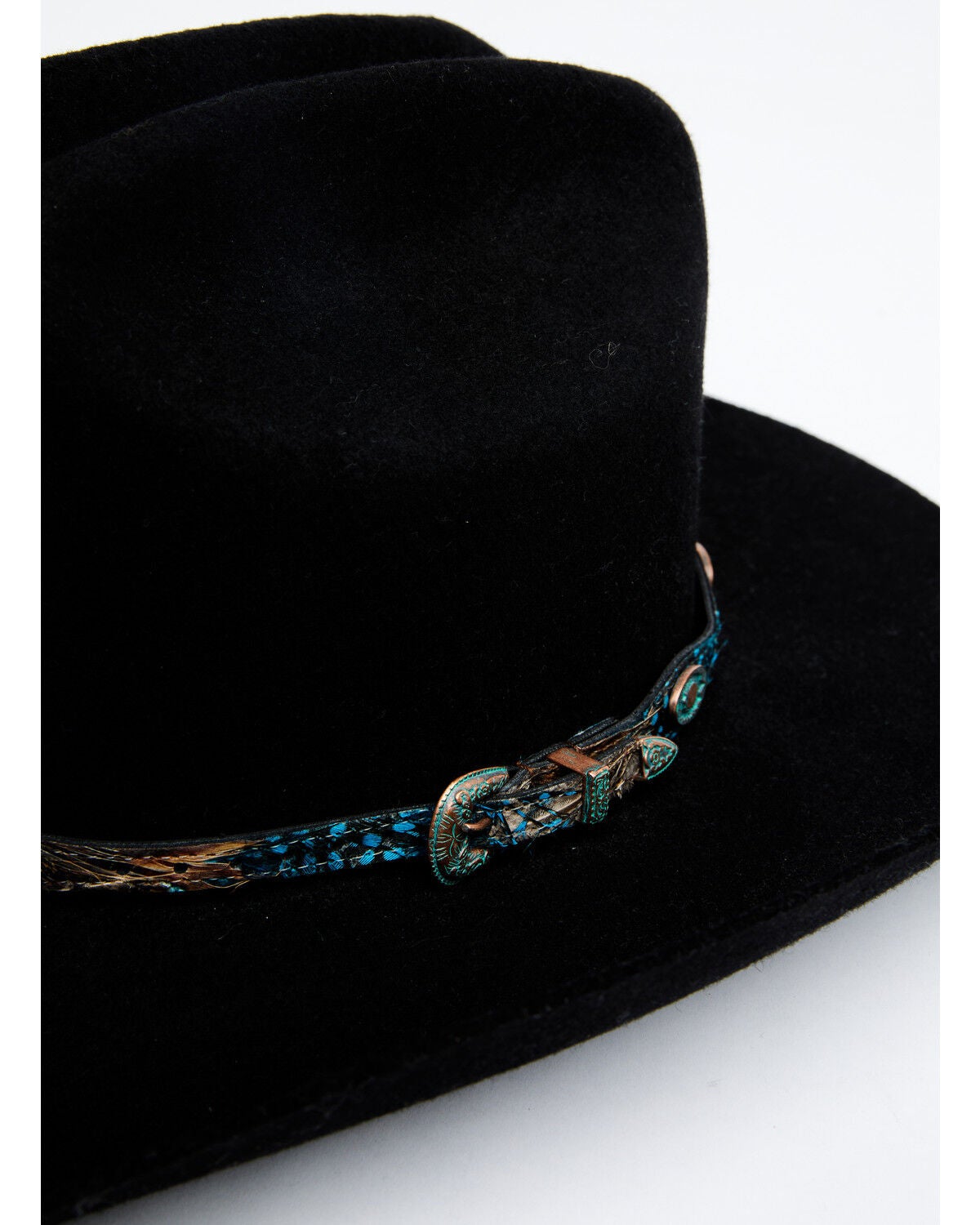 Cody James Men's Concho Feather Hat 
