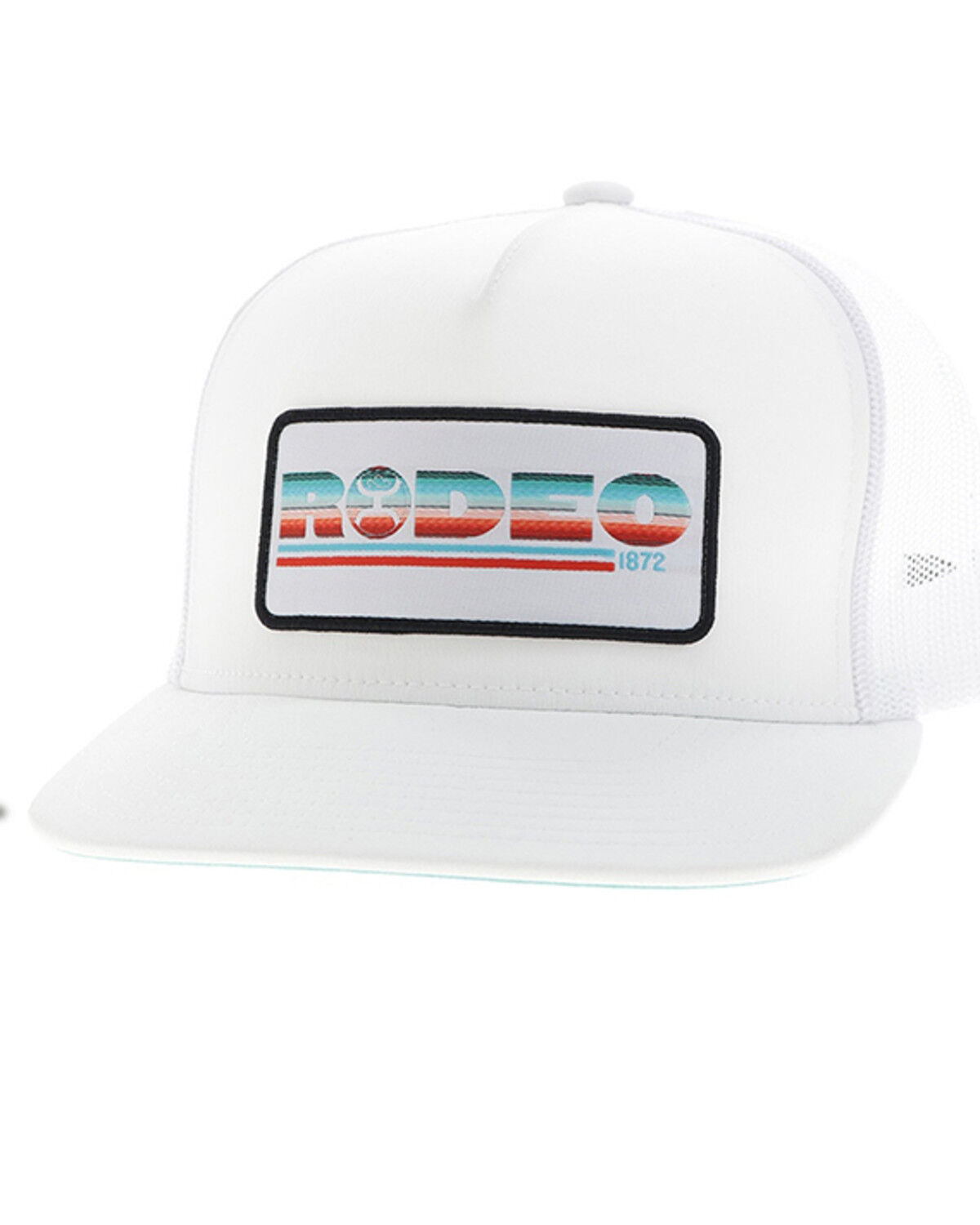 Image #1 - Hooey Men's Rodeo Trucker Cap, White, hi-res