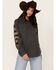 Image #1 - Ariat Women's Southwestern Elbow Sweater, Grey, hi-res