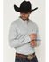 Image #2 - Cody James Men's Day Job Geo Print Long Sleeve Button-Down Stretch Western Shirt - Big, Blue, hi-res