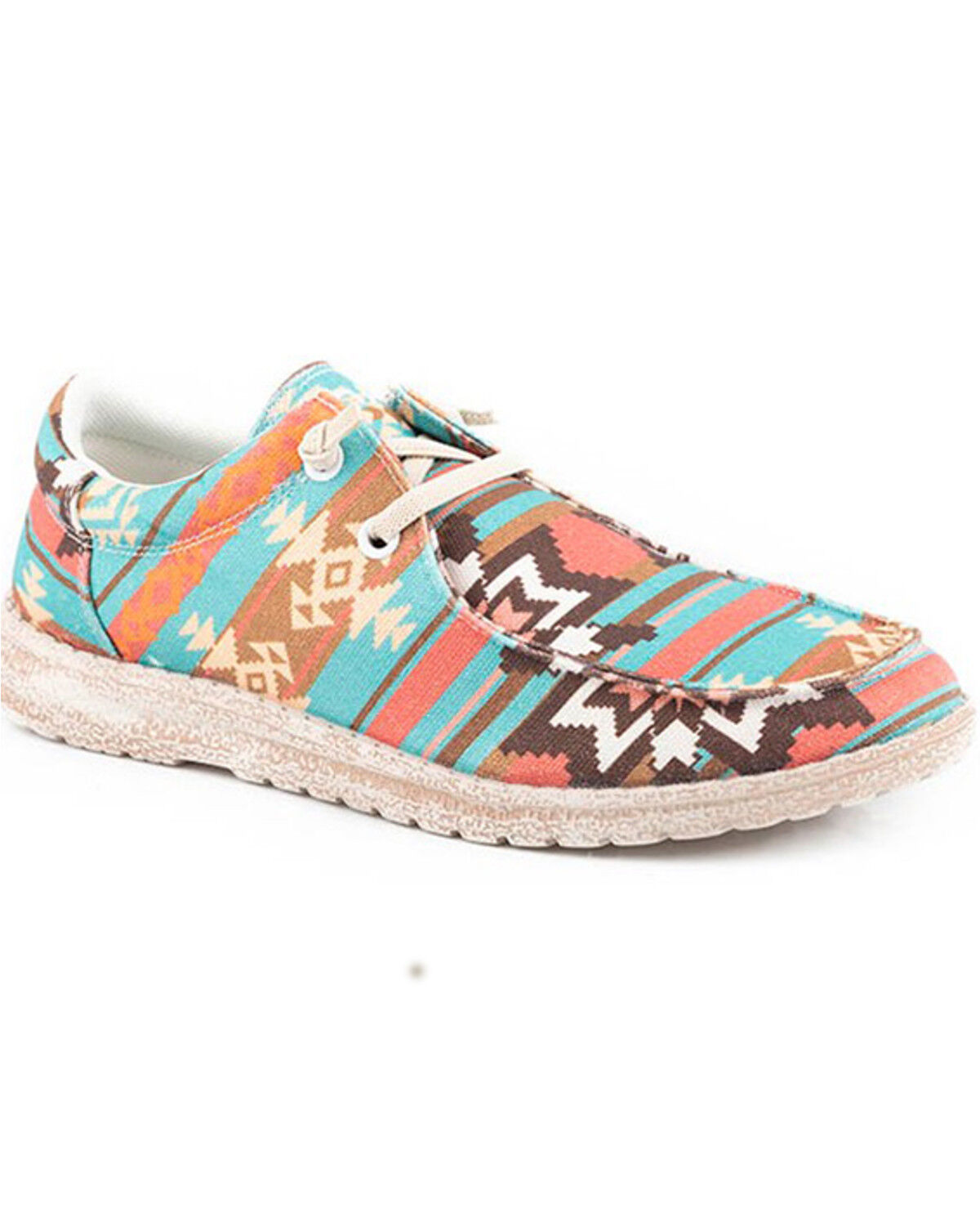 Image #1 - Roper Little Boys' Hang Loose Casual Shoes - Moc Toe, Blue, hi-res