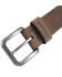 Image #3 - Carhartt Men's Saddle Leather Work Belt, Brown, hi-res